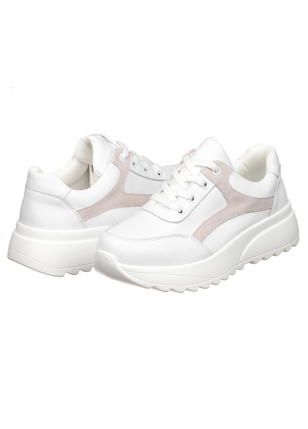 Білі осінні жіночі кросівки b05-4 Hengji