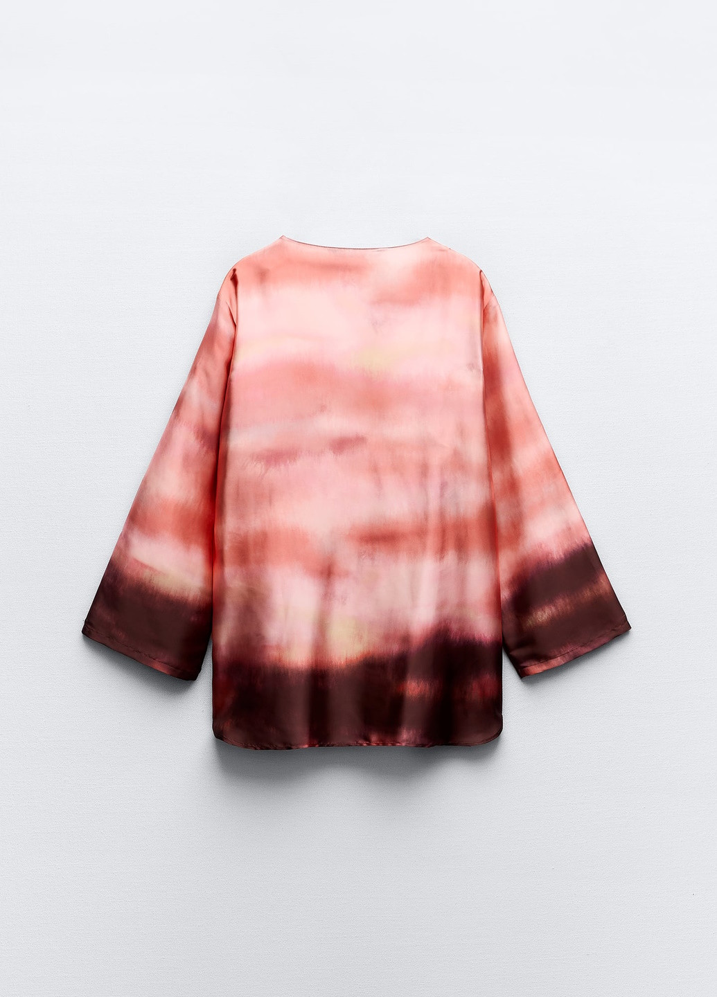 Комбинированная демисезонная блузка Zara