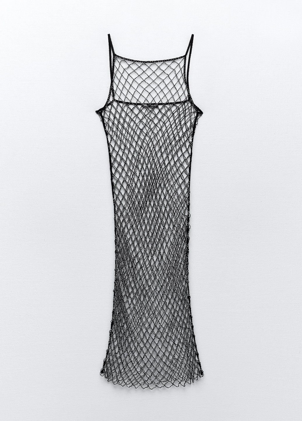 Чорна пляжна сукня Zara з геометричним візерунком