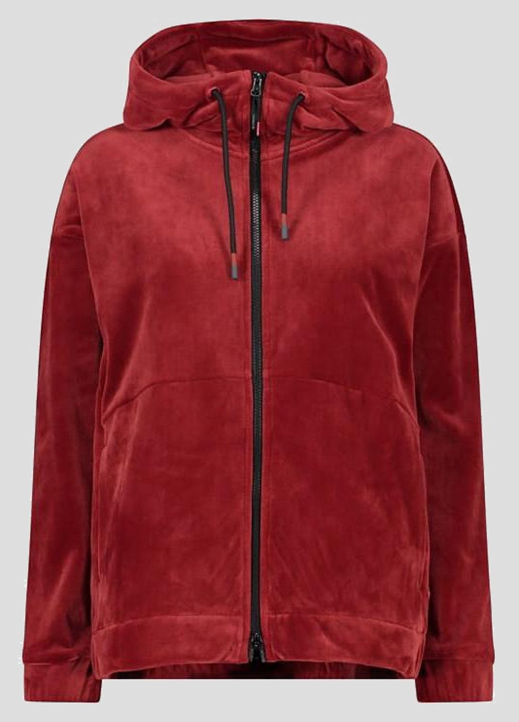 Бордовая спортивная кофта Woman Jacket Fix Hood CMP (260394592)