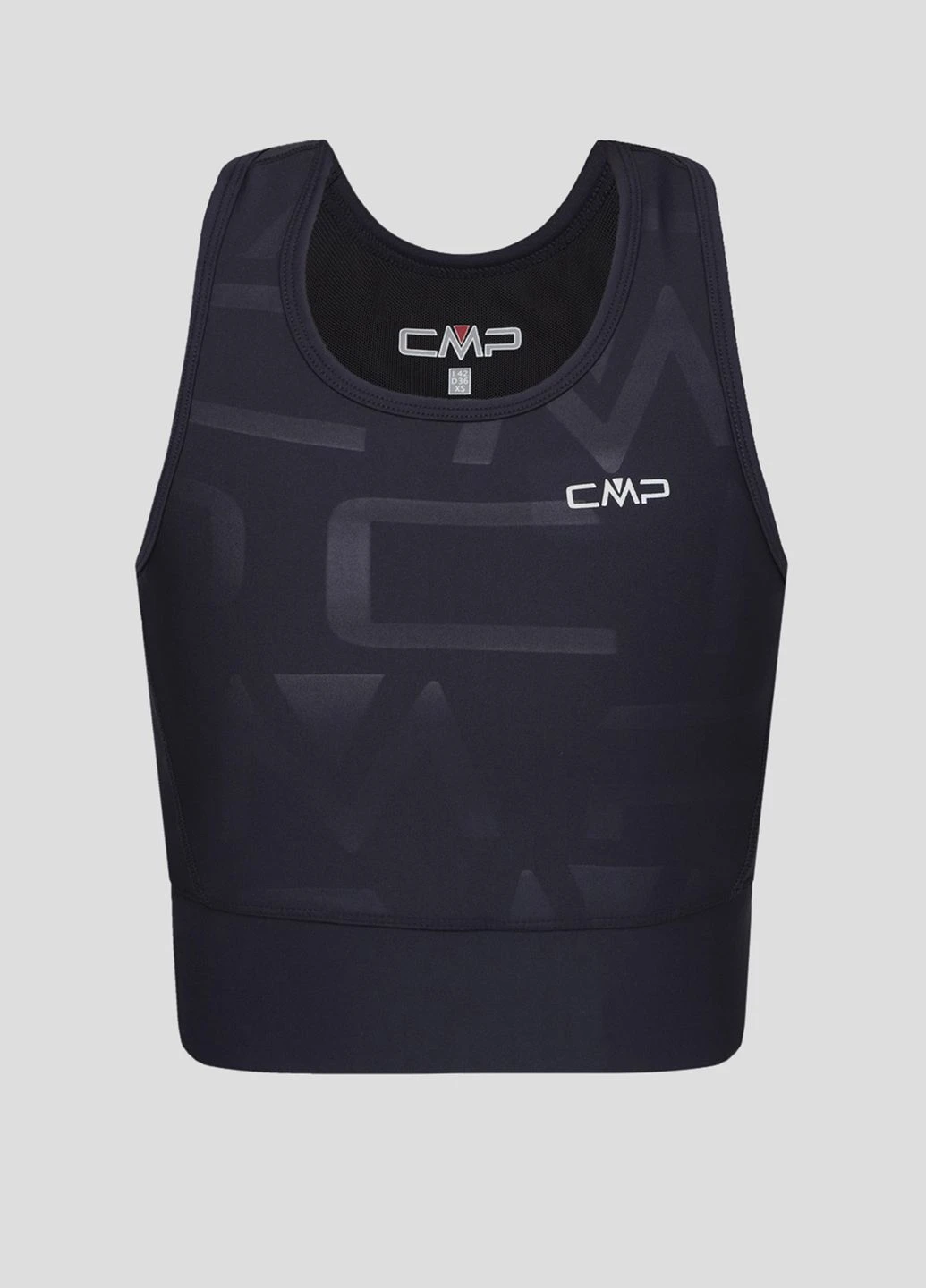 Черный топ для тренировок Woman Top CMP (260394608)