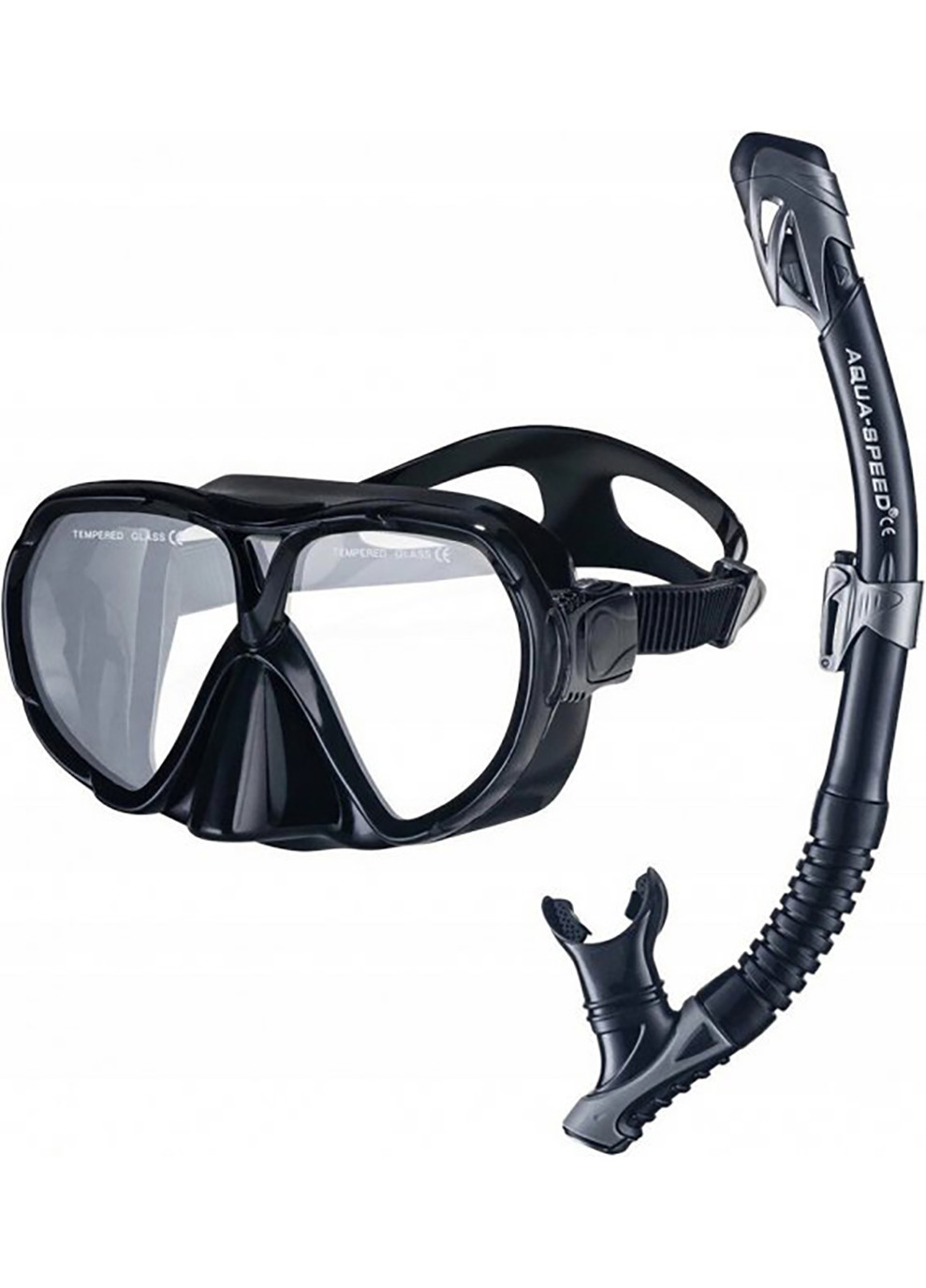 Набор маска и трубка VANUA+BORNEO Черный OSFM Aqua Speed (260597499)