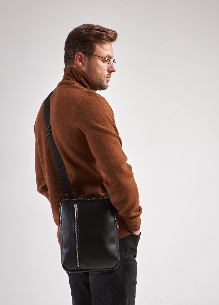 Мужская глянцевая сумка планшет через плечо глянец No Brand Vertical (260396308)