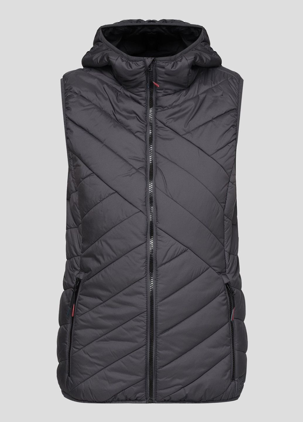 Темно-серый утепленный жилет Woman Vest Fix Hood CMP (260474641)
