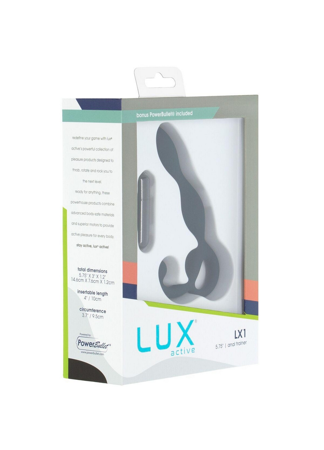 Массажер простаты Lux Active – LX1 – Anal 5.75" – Dark Blue Trainer (260414322)