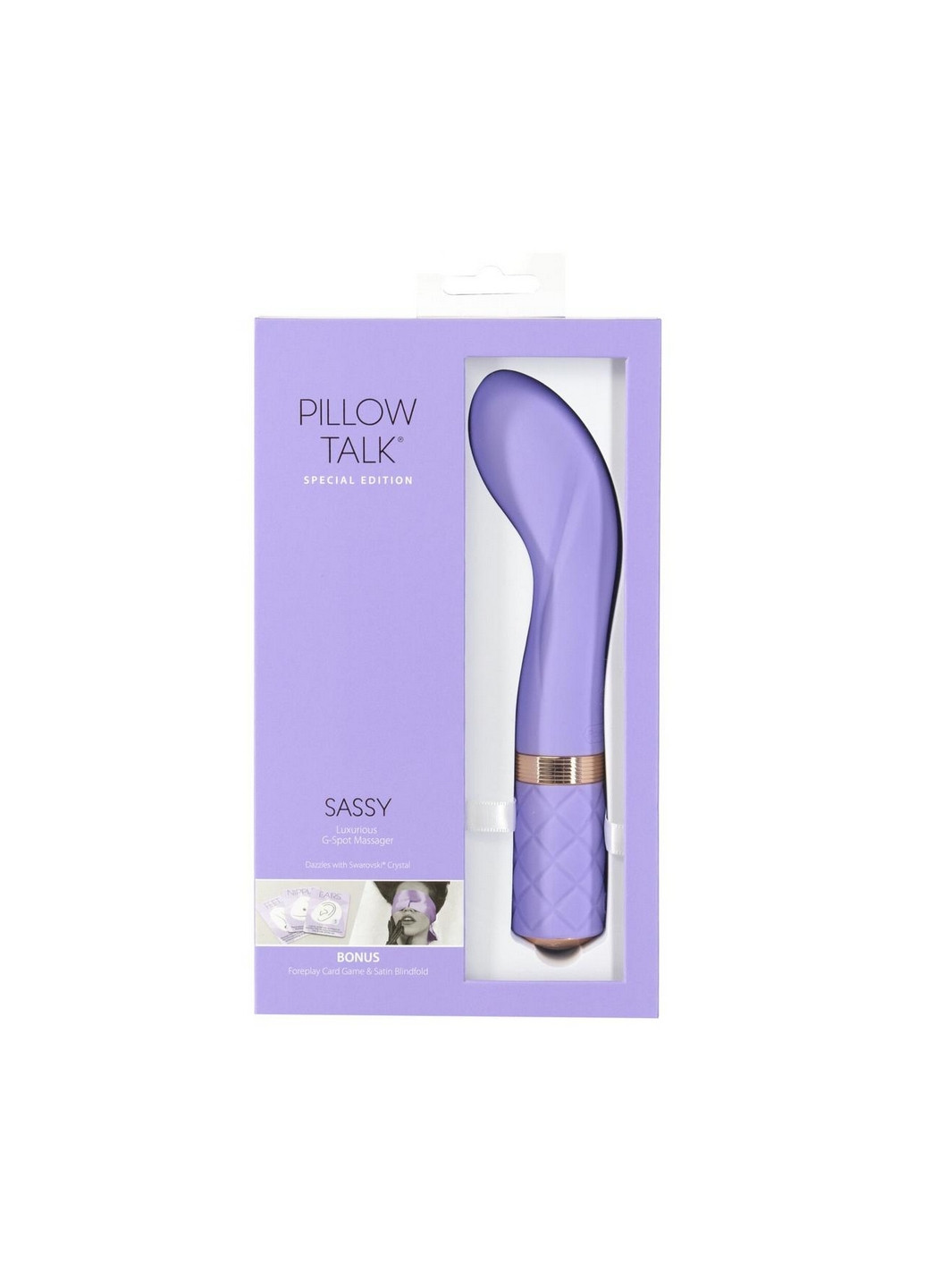 Розкішний вібратор - Special Edition Sassy Purple із кристалом Сваровські Pillow Talk (260449959)