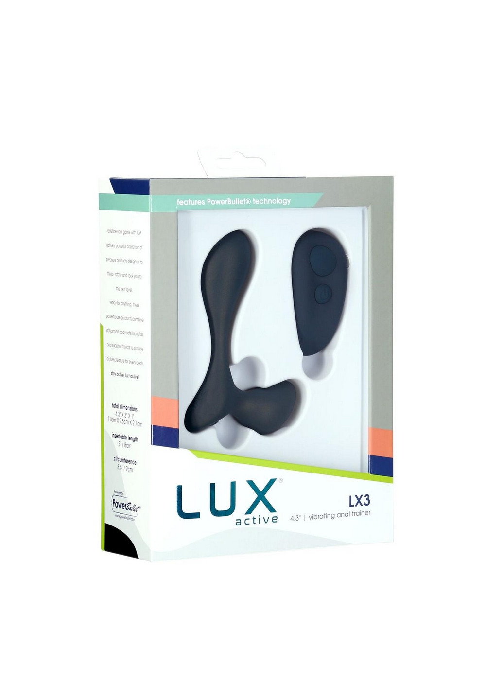Массажер простаты Lux Active – LX3 Vibrating Anal, пульт ДУ Trainer (260450144)