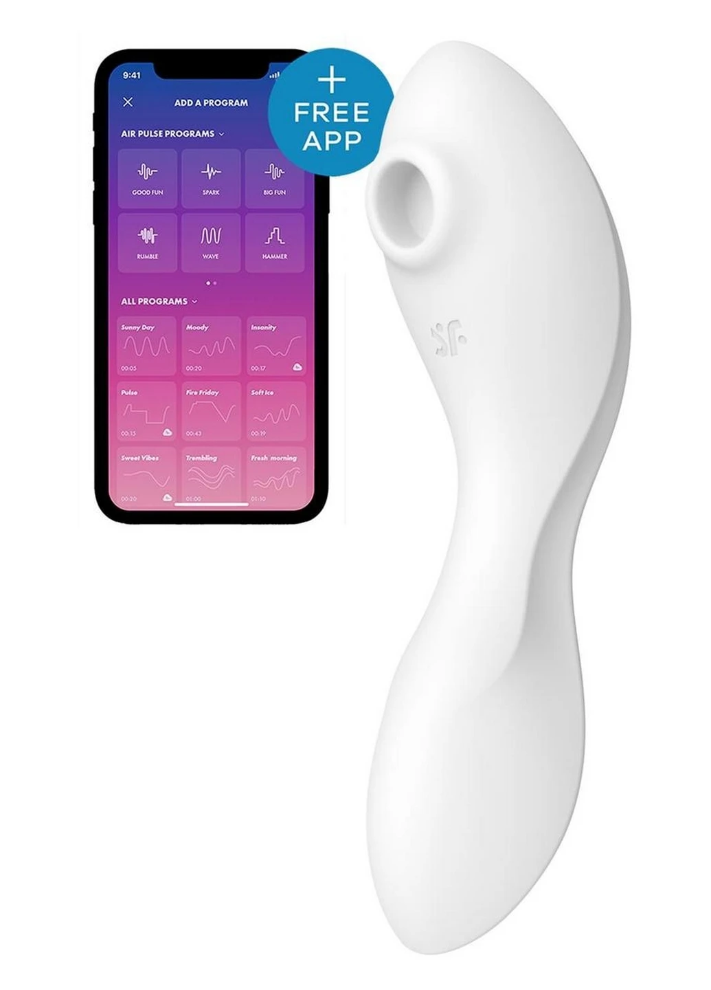 Вакуумный стимулятор с вибрацией Curvy Trinity 5 (White) Satisfyer (260450270)