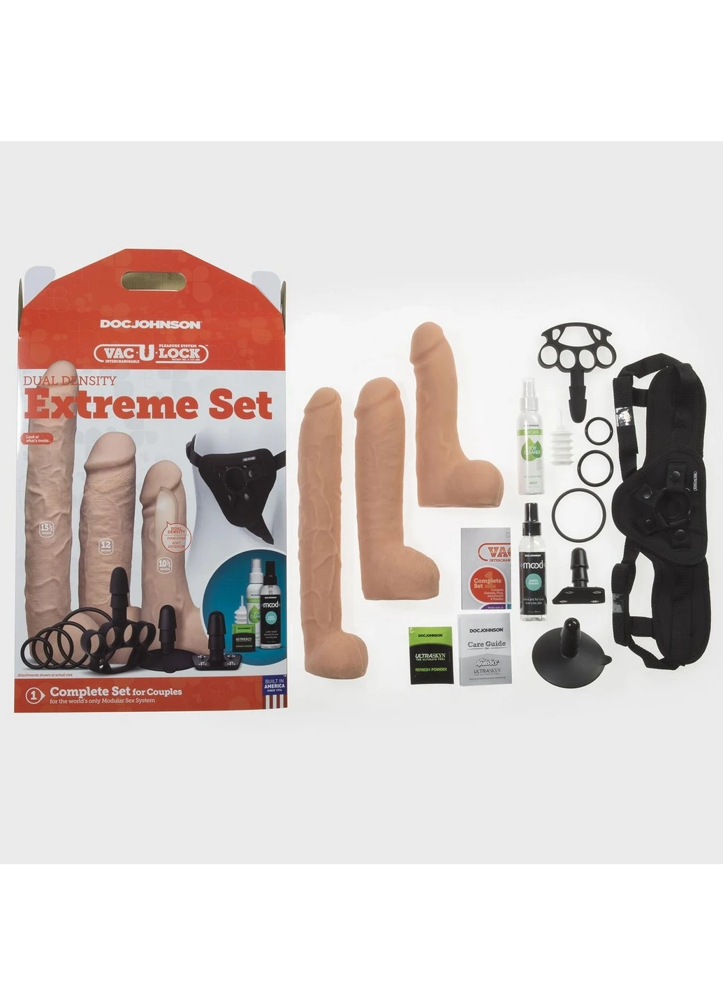 Набір для страпону Vac-U-Lock Dual Density Extreme Set Doc Johnson (260449855)