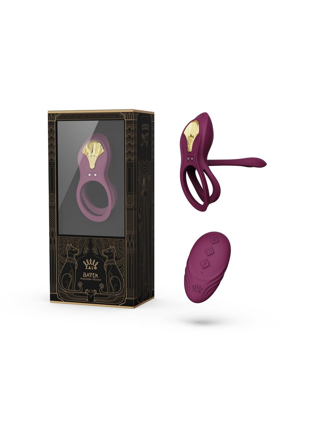 Эрекционное кольцо - BAYEK Velvet Purple Zalo (260450807)