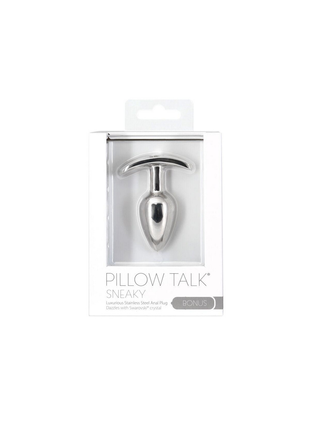 Анальная пробка Sneaky Luxurious Stainless Steel Anal Plug Pillow Talk (260450523)