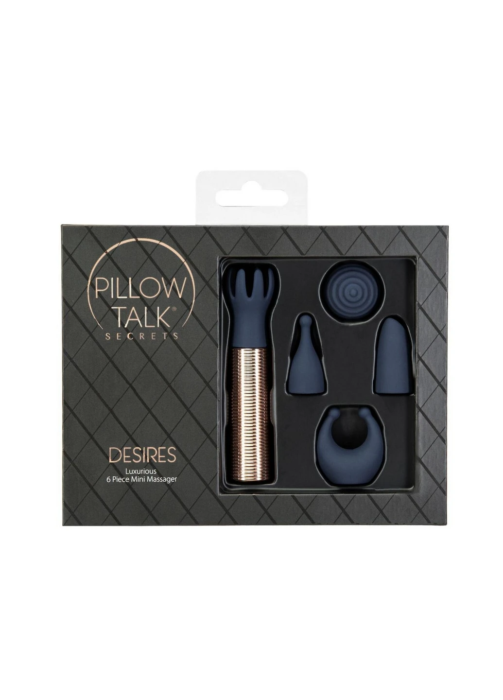 Вібромасажер Secrets Desires 6-Piece Mini Massager Set - Navy Pillow Talk (260450514)
