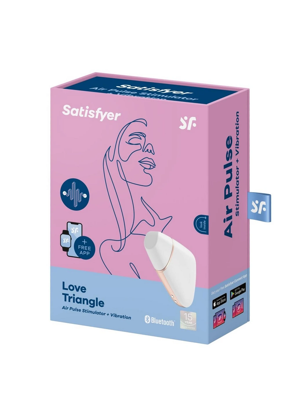 Вакуумний кліторальний стимулятор Love Triangle White Satisfyer (260450615)