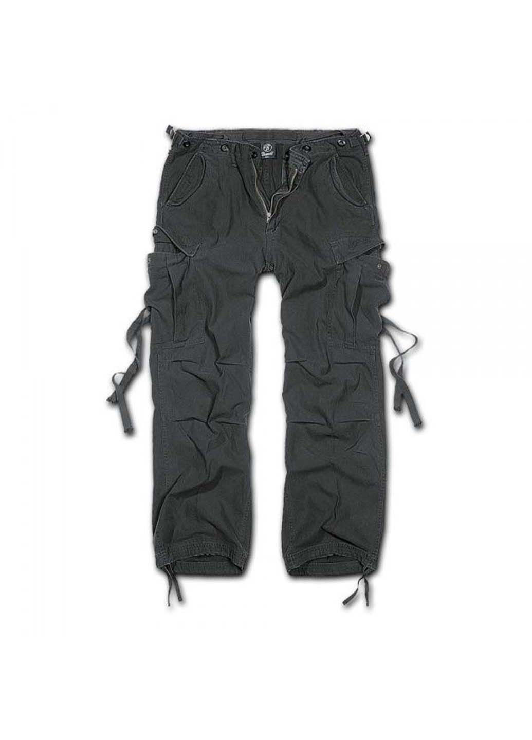 Черные кэжуал демисезонные брюки Brandit
