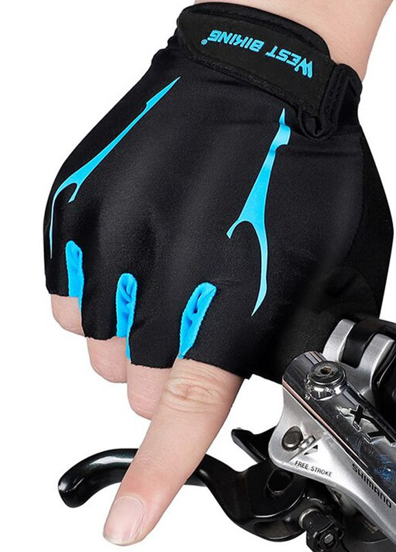 Велосипедные перчатки без пальцев спортивные ААА (260477382)