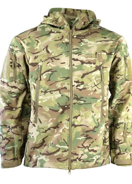 Куртка чоловіча тактична з липучками під шеврони Patriot Soft Shell KOMBAT (260477520)