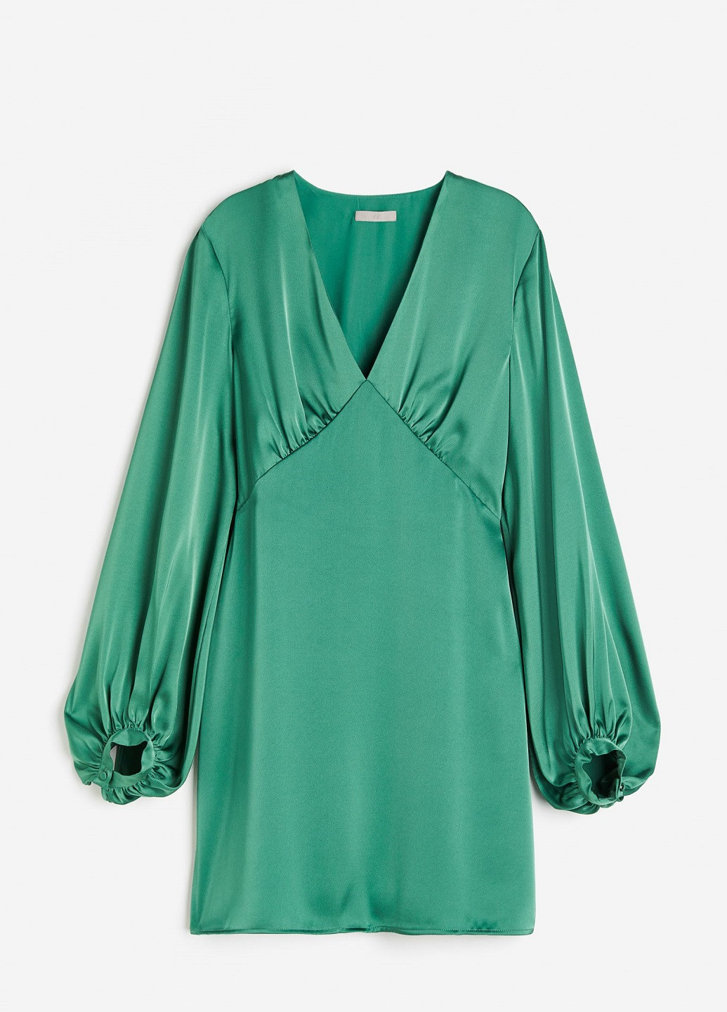 Зеленое праздничный платье H&M однотонное