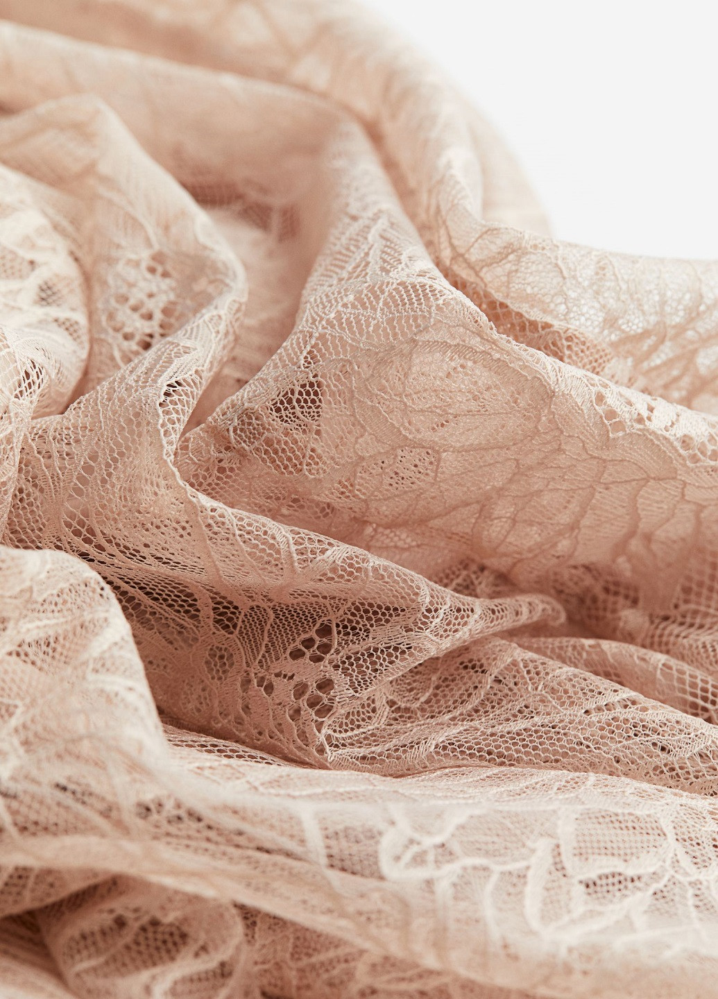 Светло-бежевое кэжуал платье H&M однотонное