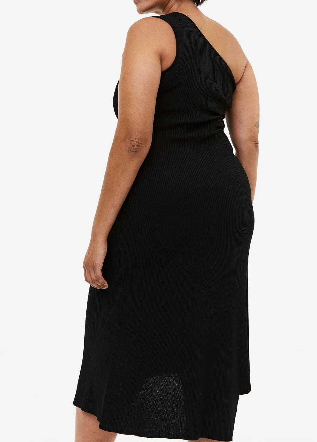 Черное кэжуал платье H&M однотонное