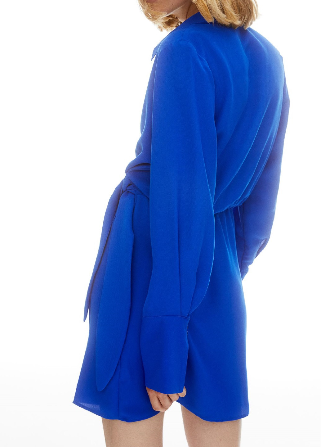 Індиго ділова сукня H&M однотонна
