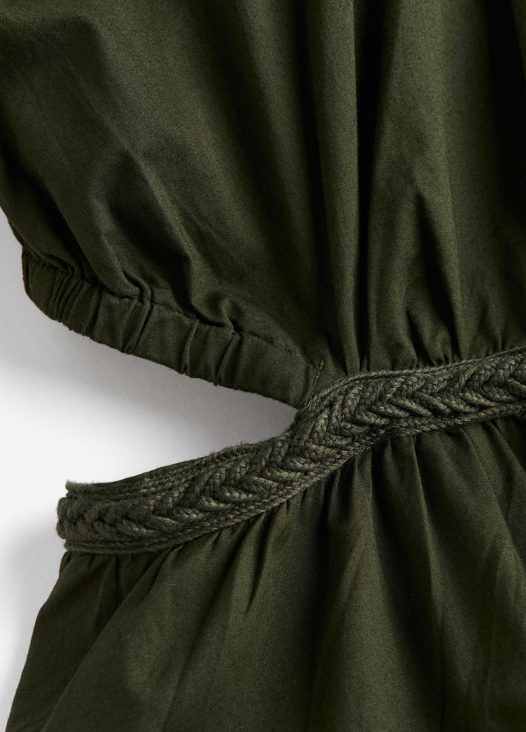 Темно-зелена кежуал сукня H&M однотонна