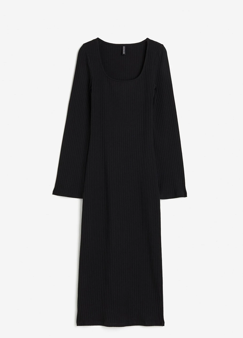 Черное кэжуал платье H&M однотонное