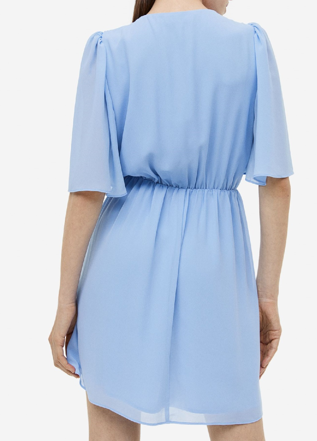 Блакитна ділова сукня H&M однотонна