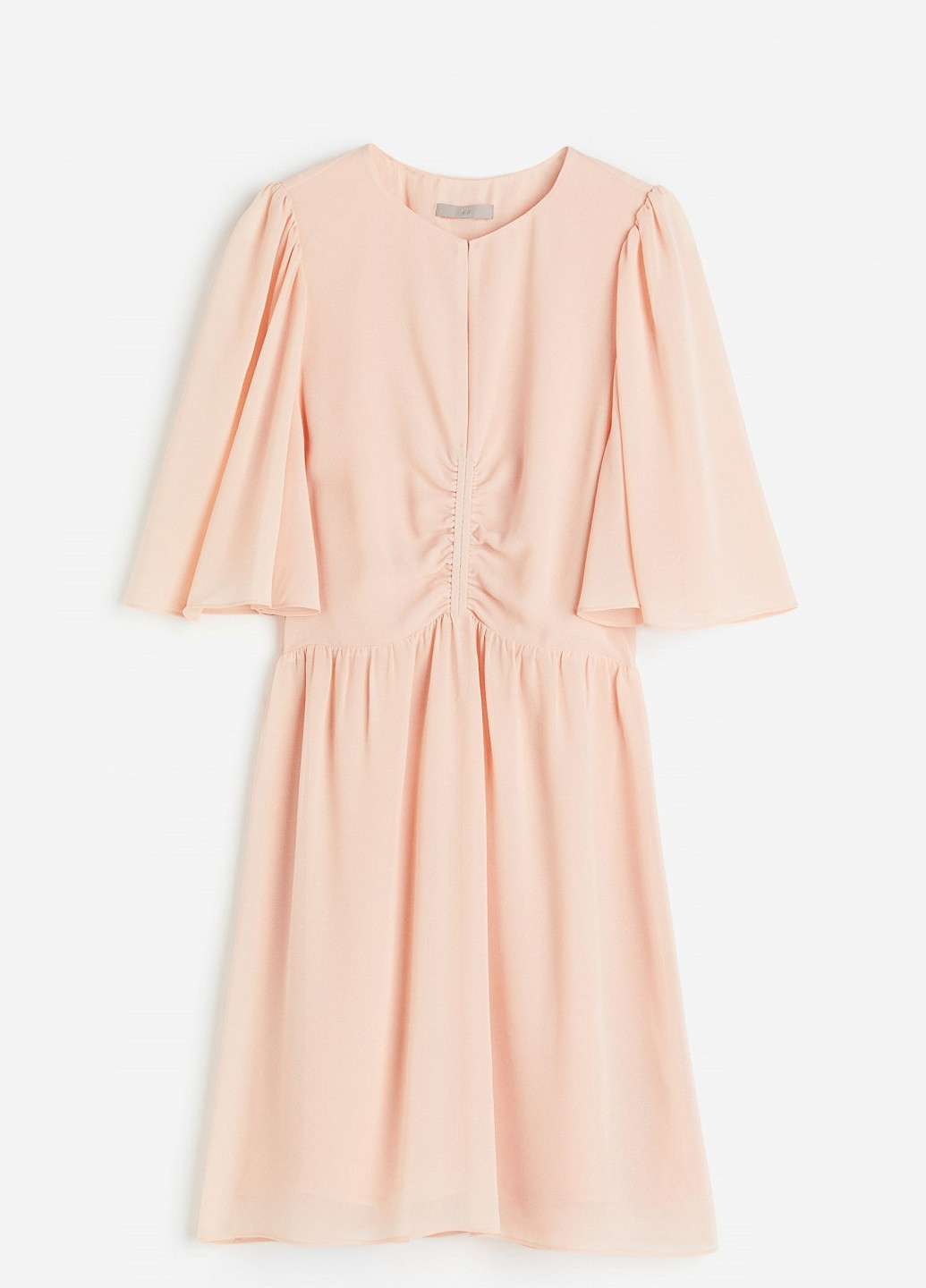 Персикова ділова сукня H&M однотонна
