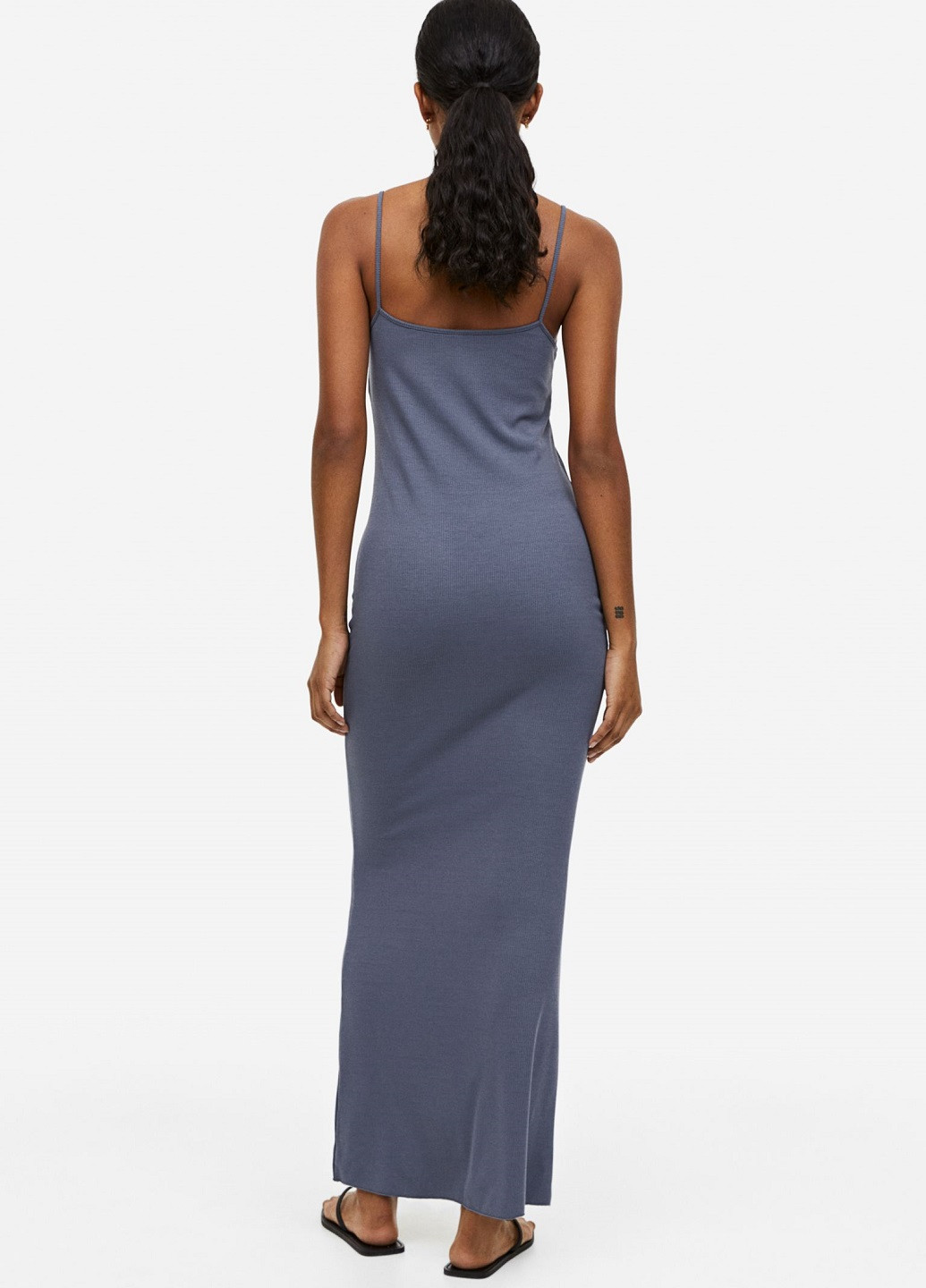Сіро-синя кежуал сукня H&M однотонна