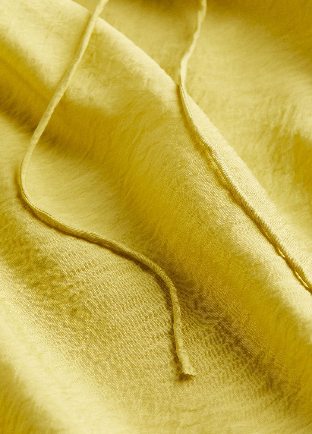 Желтое деловое платье H&M однотонное