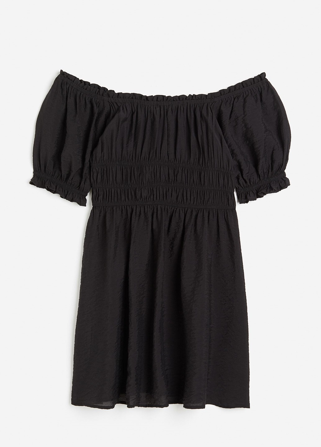 Черное кэжуал платье H&M однотонное