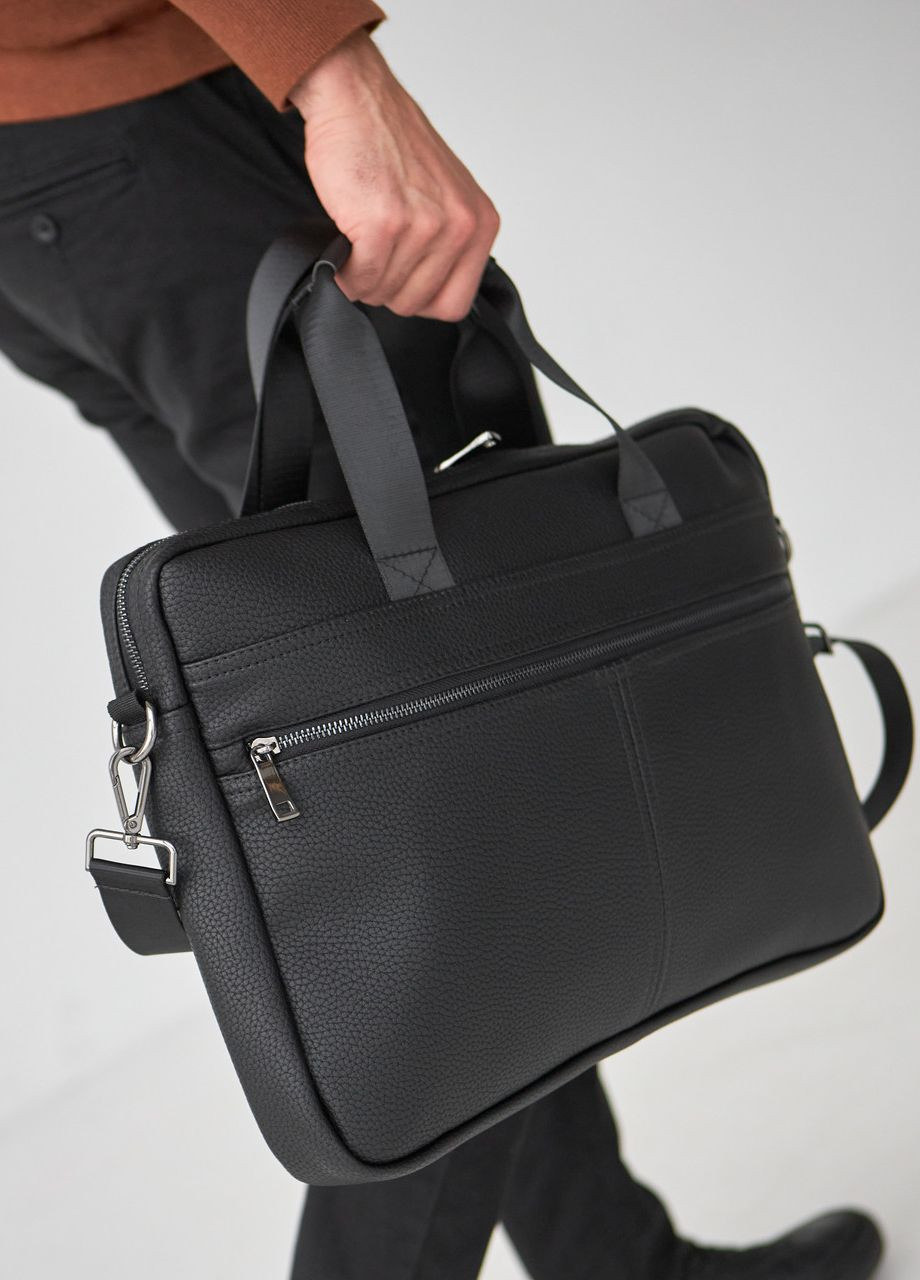 Сумка шкіряна для ноутбука, сумка для документів зерниста No Brand Mac 15.6 (260492517)