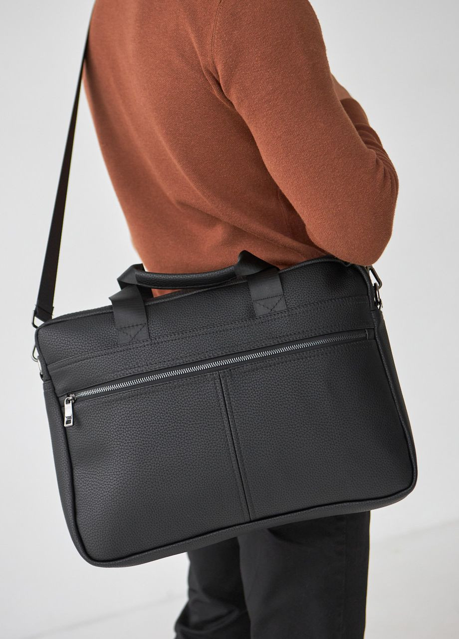 Сумка шкіряна для ноутбука, сумка для документів зерниста No Brand Mac 15.6 (260492517)