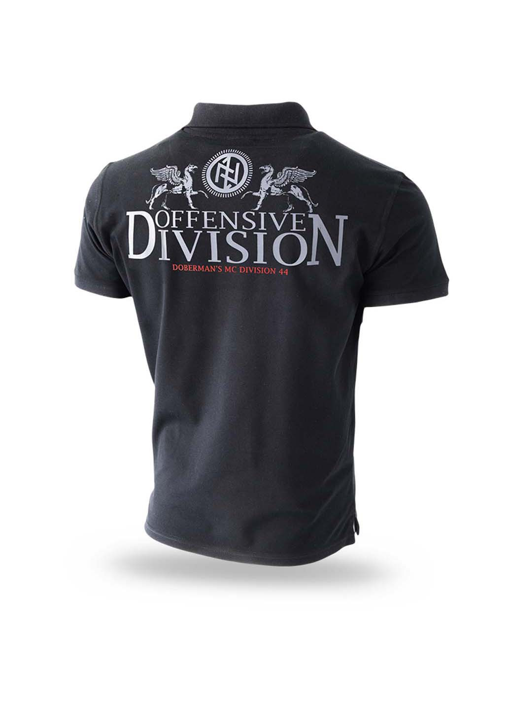 Черная футболка-футболка поло griffins division tsp233bk для мужчин Dobermans Aggressive