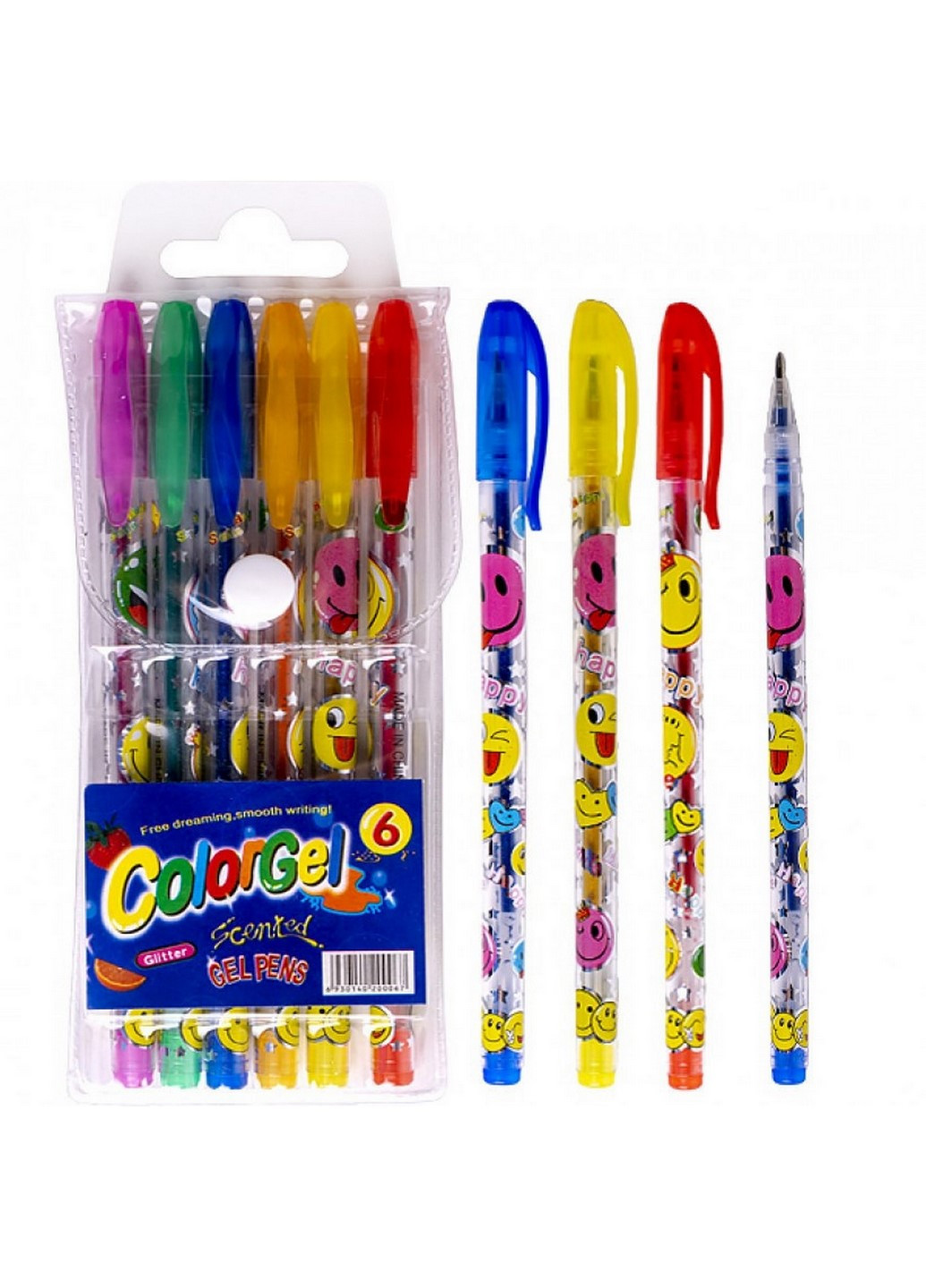 Набір ручок ароматизованих гелевих 6 кольорів 805-6 Bambi (260478587)