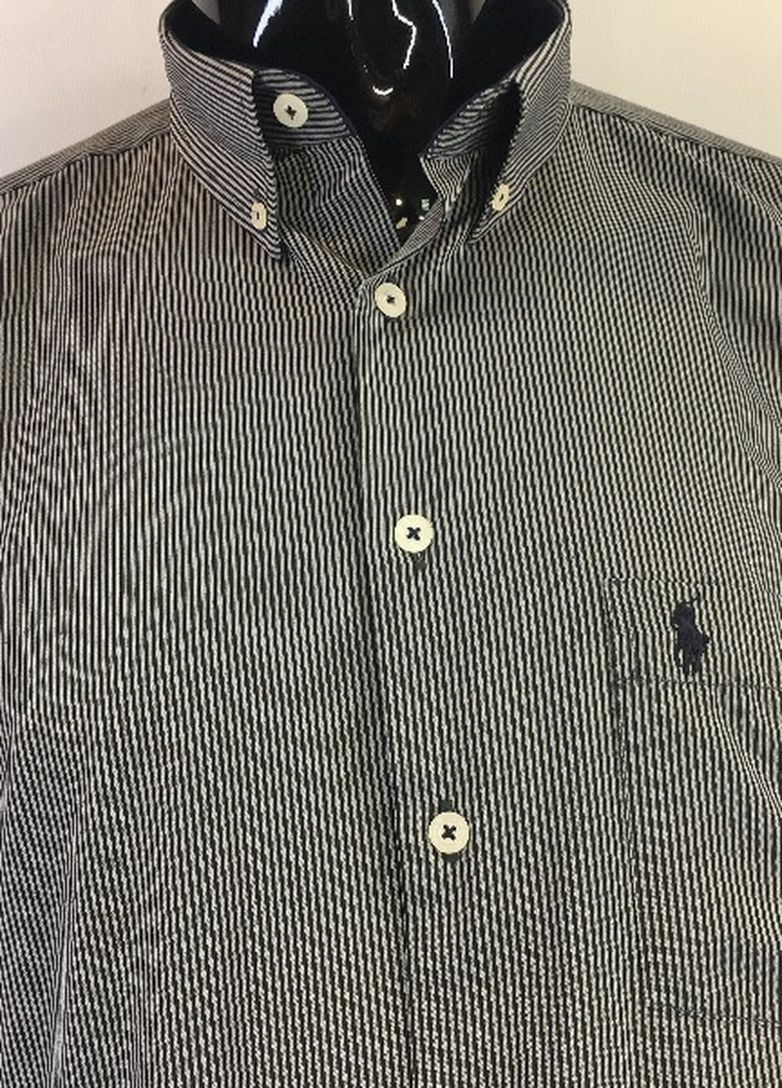 Серая классическая рубашка Ralph Lauren