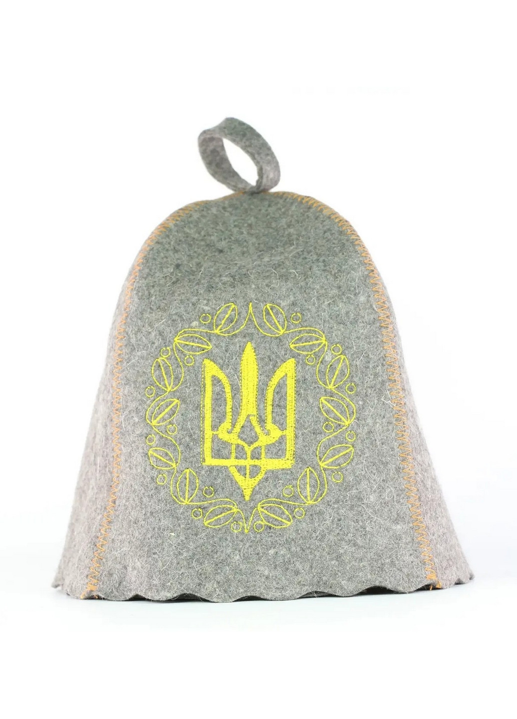 Банная шапка "Желтый трезубец" Универсальный Luxyart (260497819)