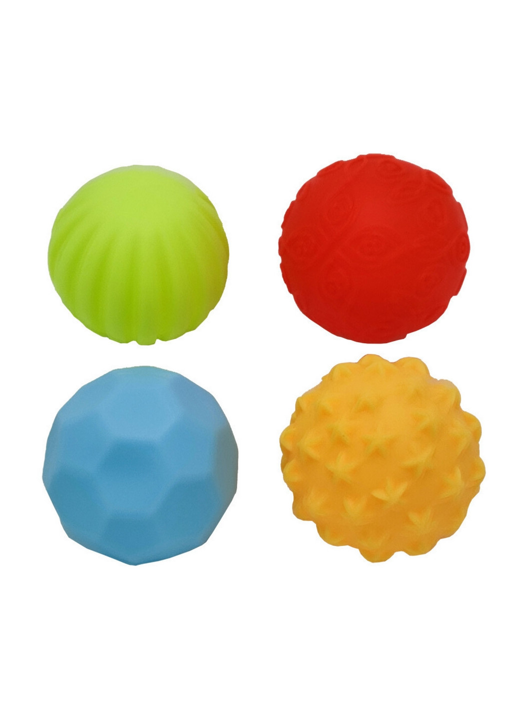 Набор Игрушек для ванной мячики 4 шт 6х18х16,5 см Bambi (260497049)