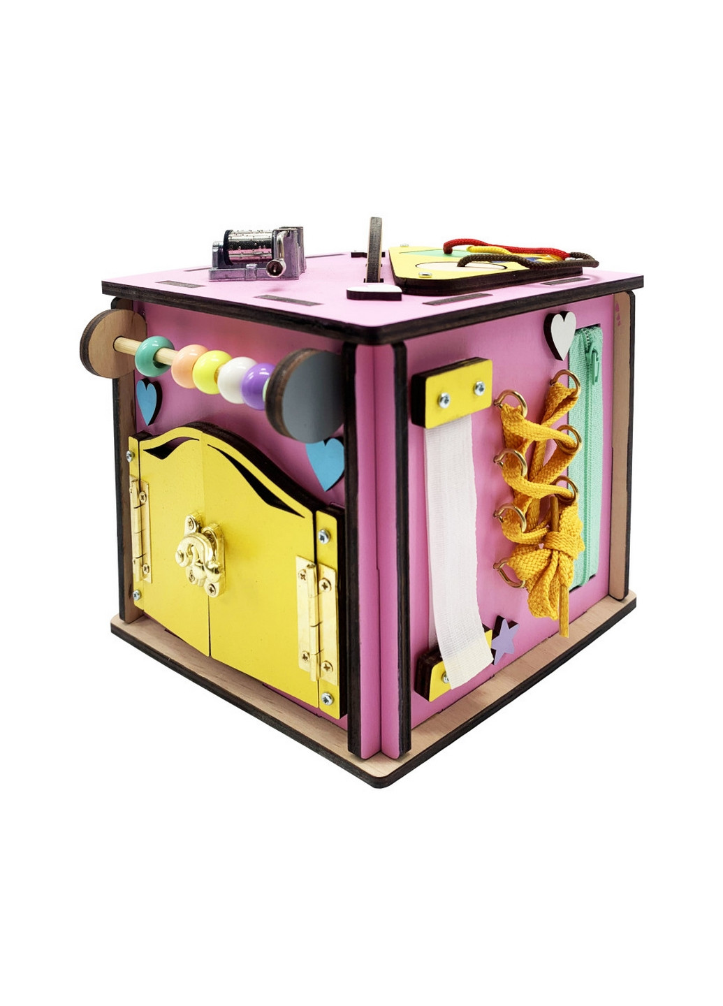 Развивающая игрушка "Бизикуб" 15х15х15 см No Brand (260498262)