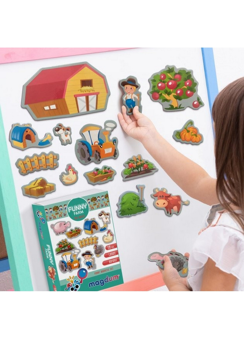 Набор магнитов "Веселая Ферма" 3,7х17х12 см MAGDUM (260496697)