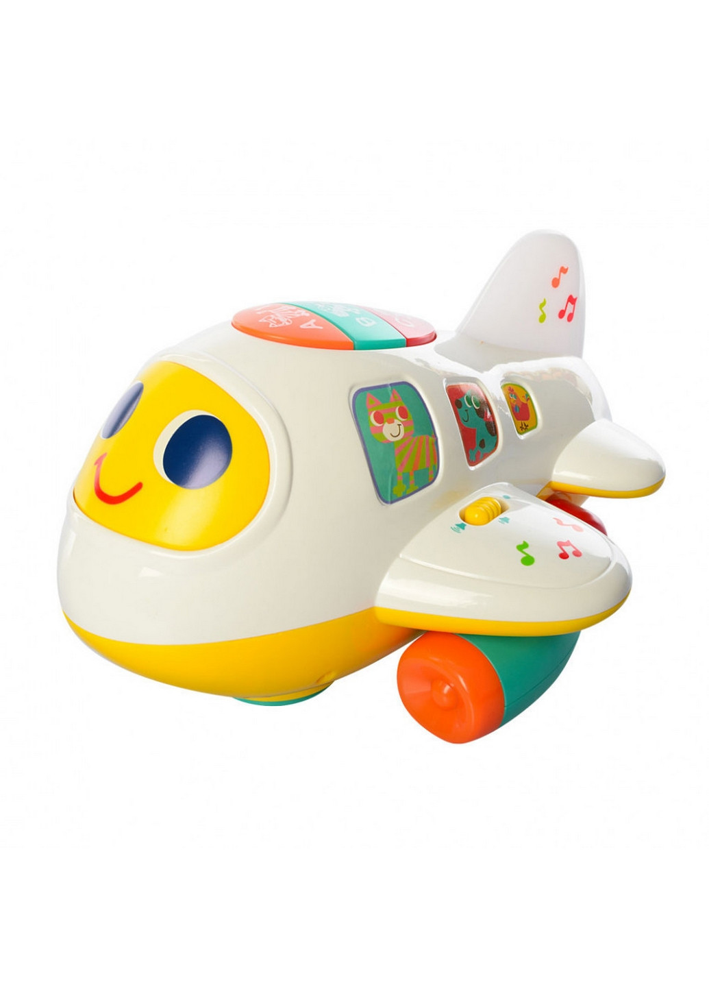 Детский музыкальный самолет с регулировкой громкости 23х21х15 см Hola (260496858)