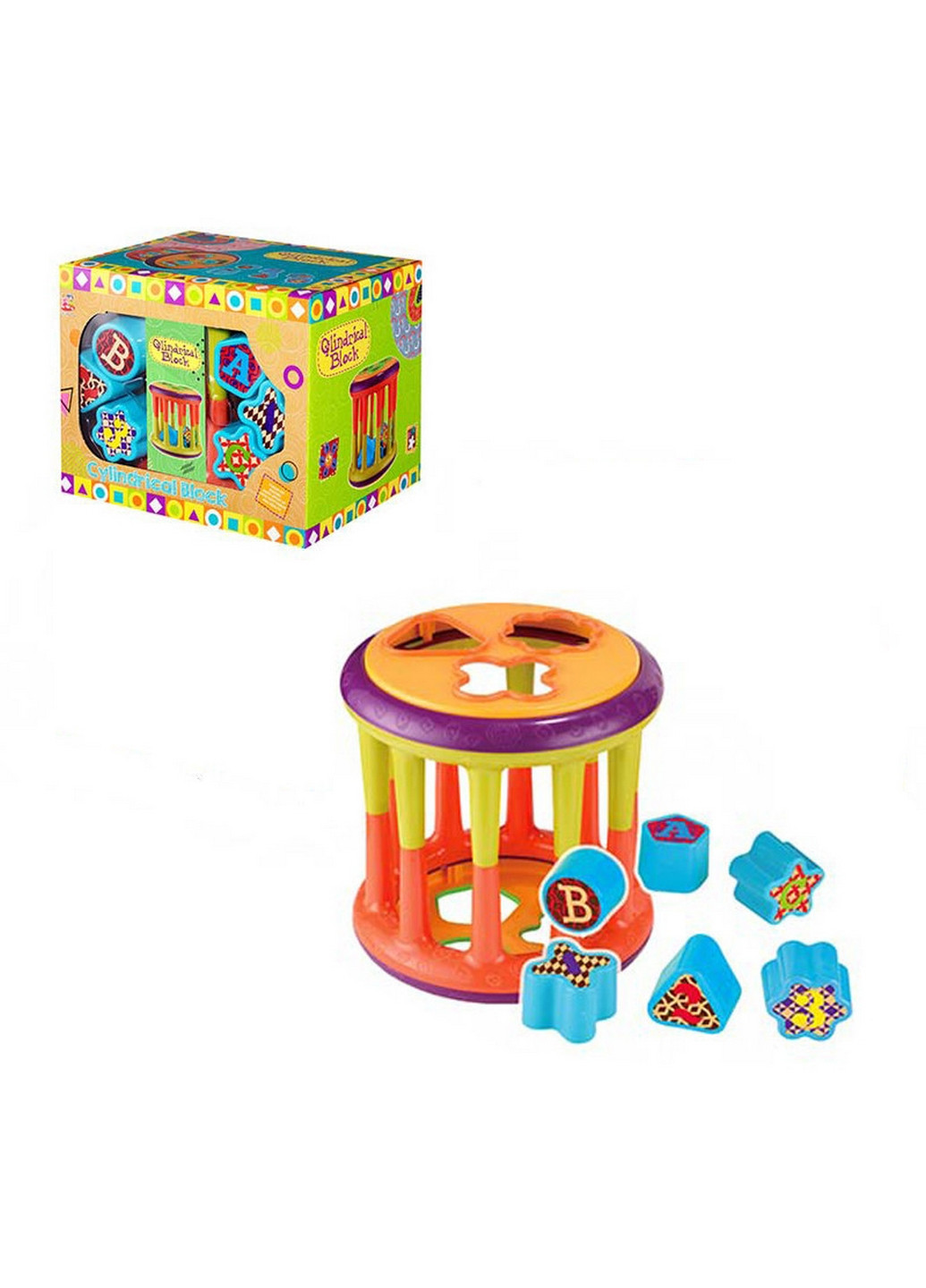 Игрушка для малышей Логика-сортер фигурки-вкладыши 7х21х16,8 см Bambi (260498124)