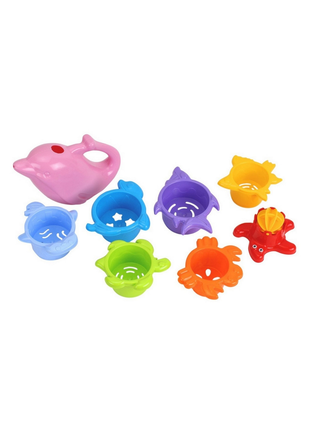 Детская игрушка для ванной "Пирамидка" 10х18х18,2 см ТехноК (260496597)