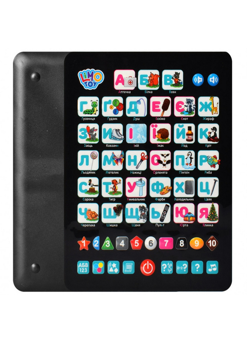 Детский развивающий планшет "Азбука" на укр. Языке 25 см Limo Toy (260497404)
