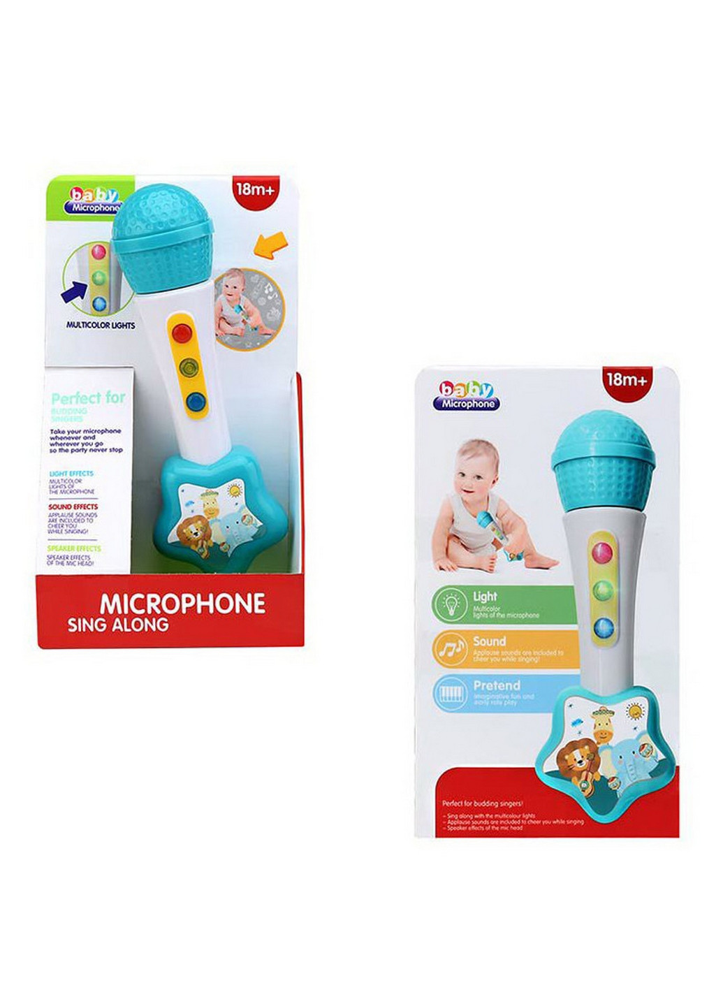 Дитячий іграшковий мікрофон зі світлом та звуком 25х14х7,5 см Bambi (260496047)