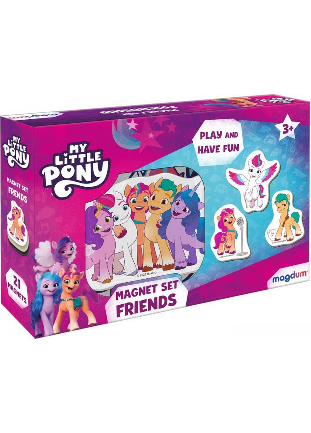 Набор магнитов "My Little Pony Друзья" 4х17х12 см MAGDUM (260496690)