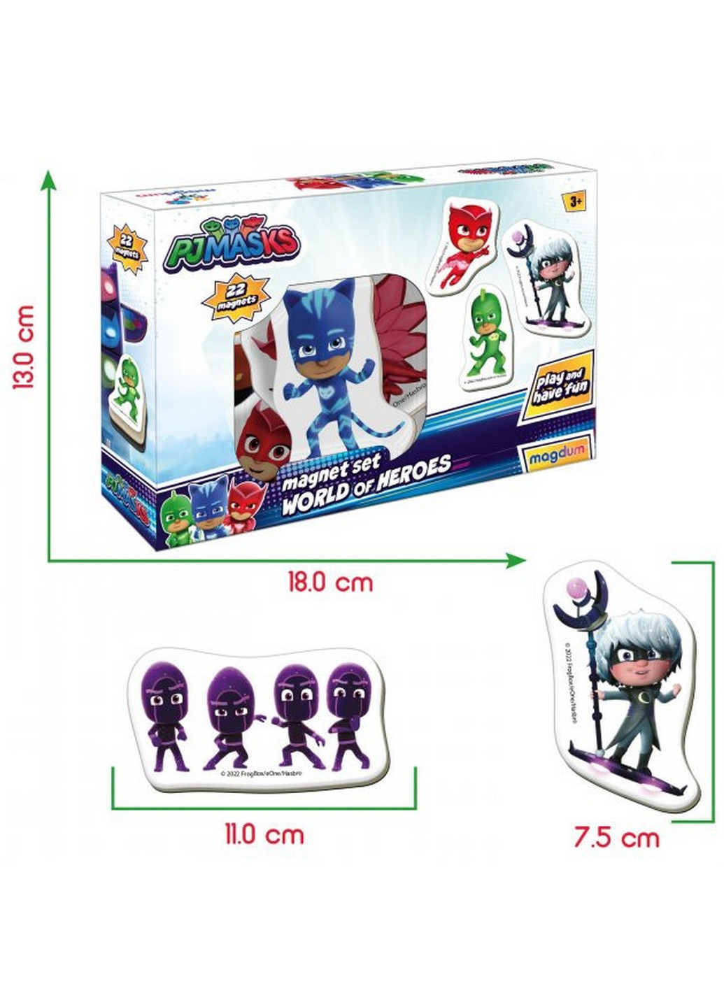 Набір магнітів "Герої в масках. Світ героїв" 4х17х12 см MAGDUM (260499608)