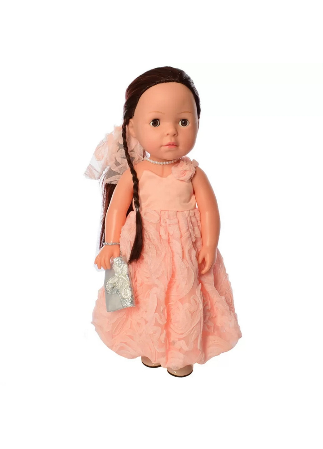 Лялька для девочек в платье, интерактивная 13х41х20 см Limo Toy (260498423)