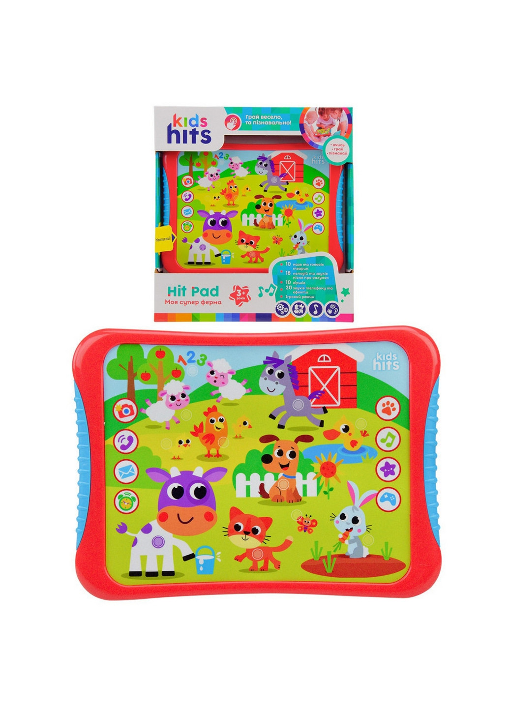 Інтерактивний Планшет "Моя супер ферма" 27х25х4 см Kids Hits (260496965)