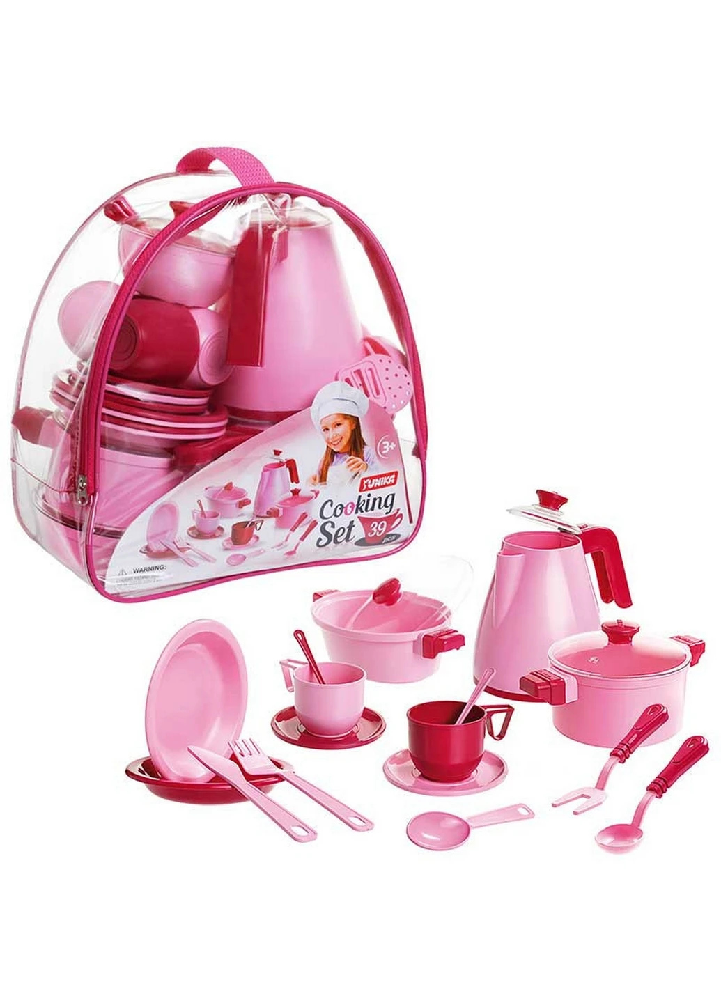 Ігровий набір посуду Cooking Set, 39 предметів 12х27х26 см Юника (260498665)